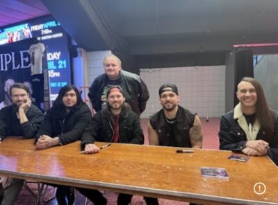 with the band Disciple